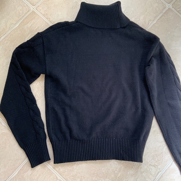 Cosy Turtleneck Sweater with Cable Knit Front - Picture 4 of 5
